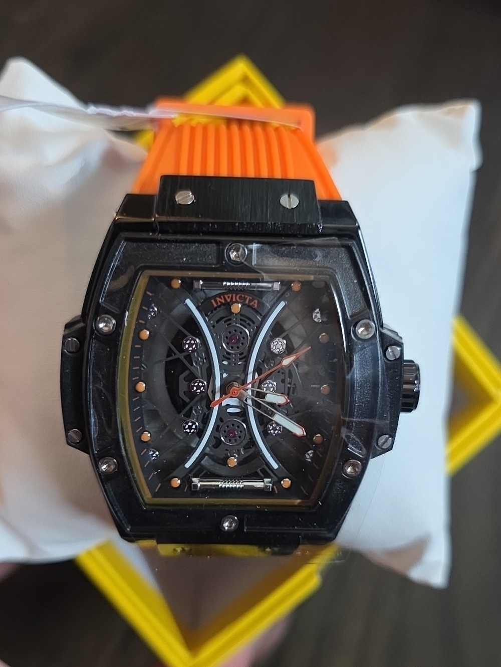 498.  Invicta S1 Rally I (Model 69842) Black And Orange